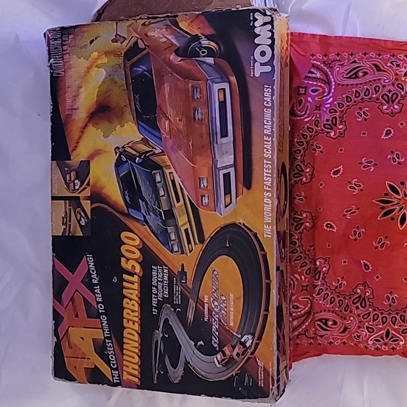TOMY AFX Thunderball500 TOMY AFX Thunderball 500 Vtg 1990 Slot Car Track Tested